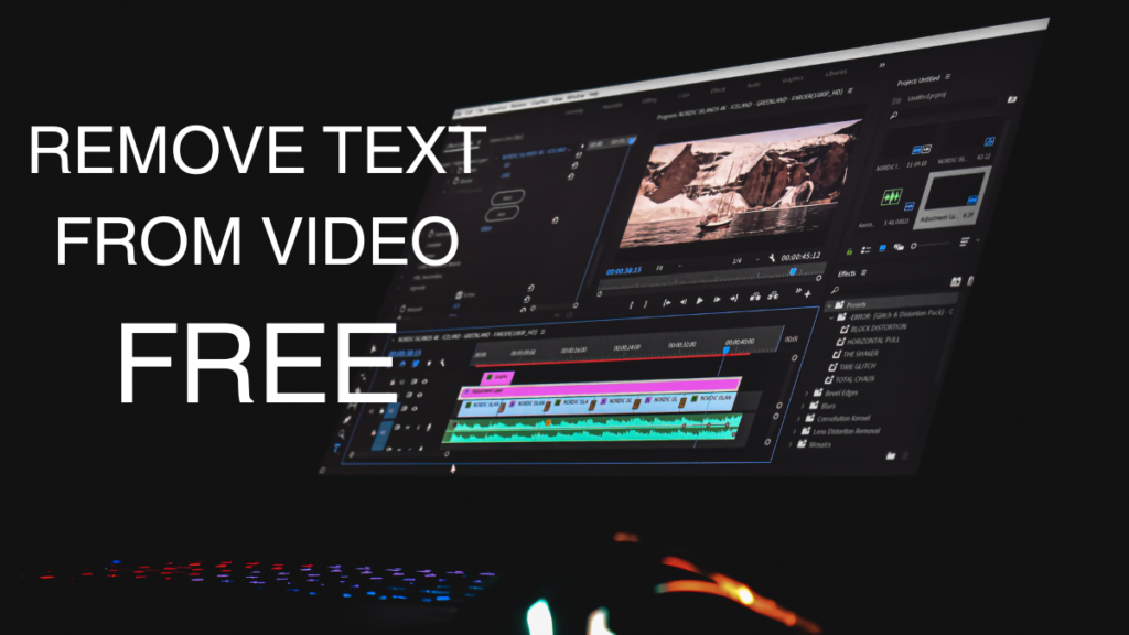 How to Remove Text from Video Online Free